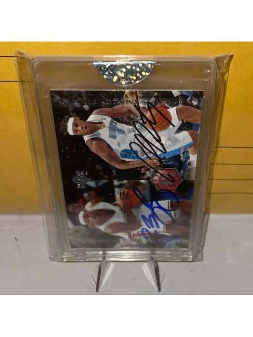 Lebron James Carmelo Anthony Rookie Rivals Auto SIGNED ENCASED 1/1 LEGENDÄRY